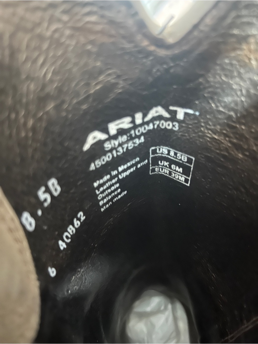 Ariat Brown Leather Sole Cowboy Boot - Picture 11 of 11